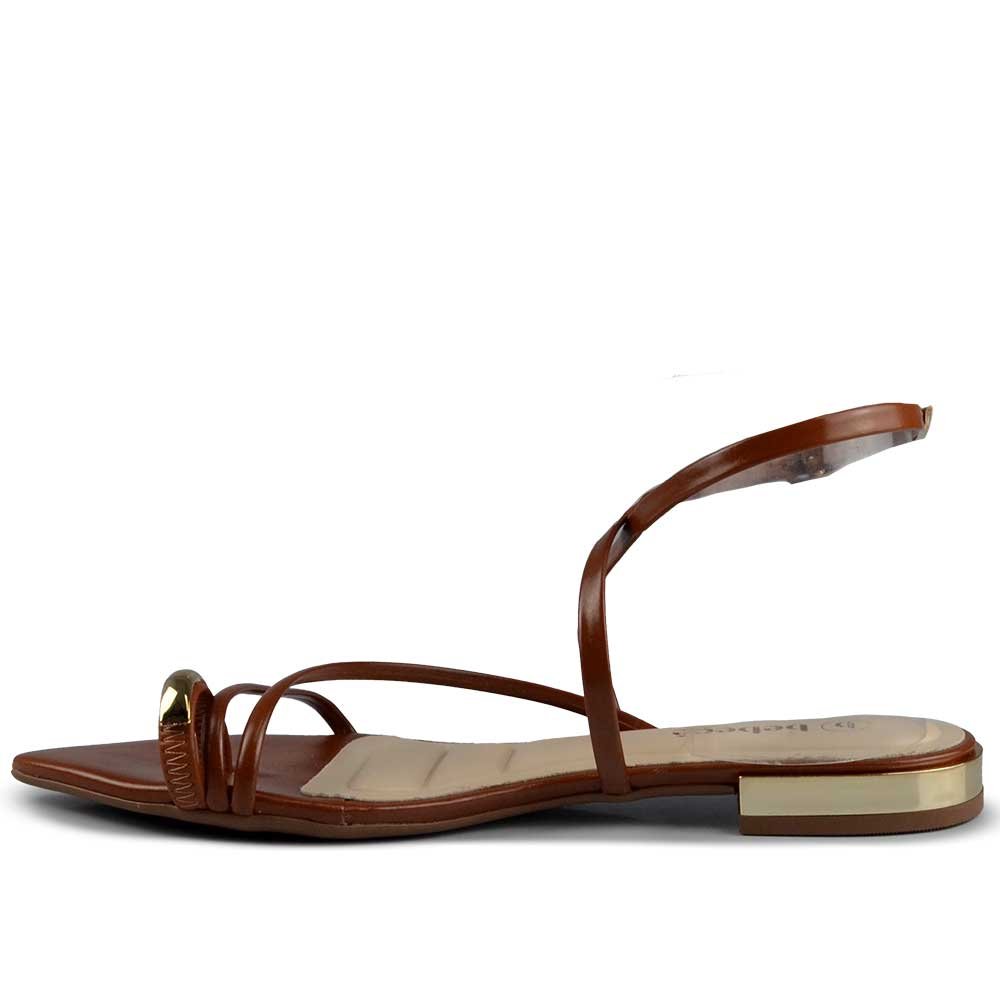 Sandália Rasteira Bebece Feminina T2510-064 Marrom 5