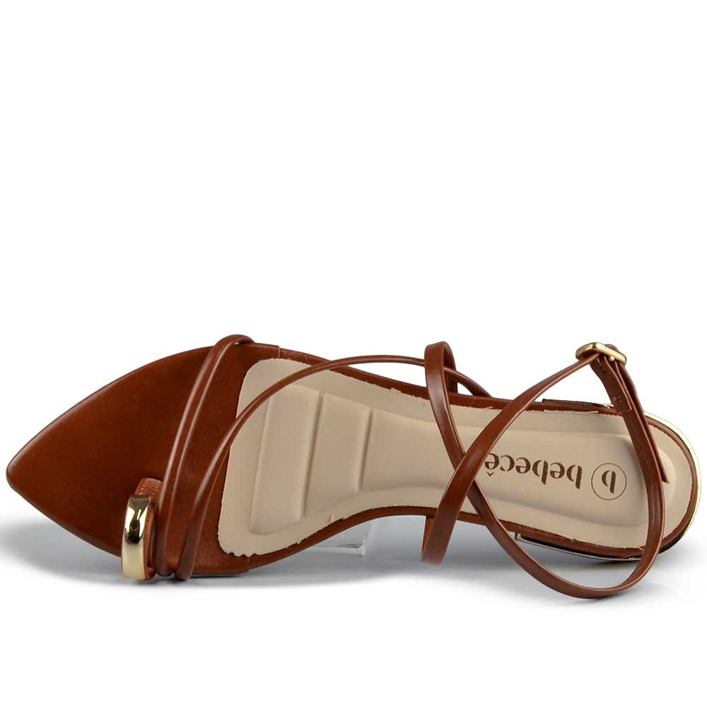 Sandália Rasteira Bebece Feminina T2510-064 Marrom 6