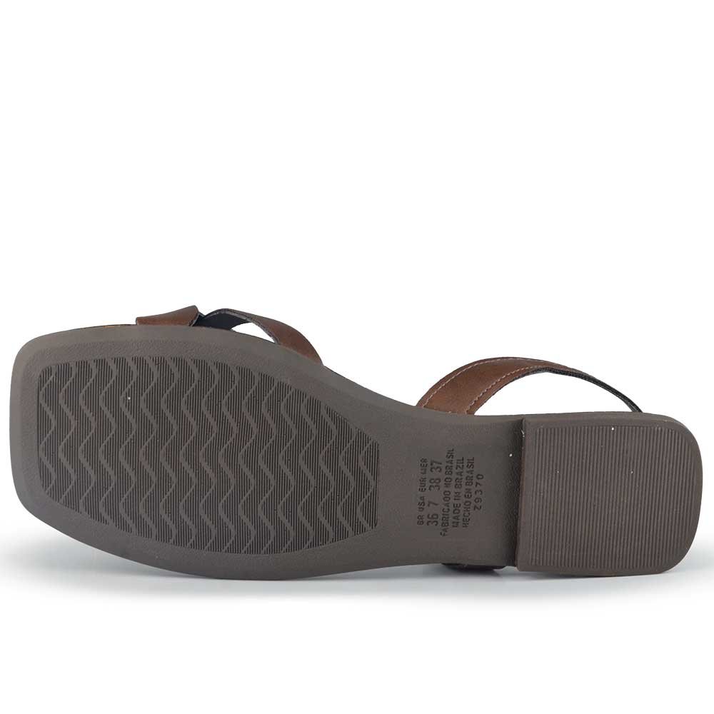 Sandália Rasteira Dakota Feminina Y9381 Café 5