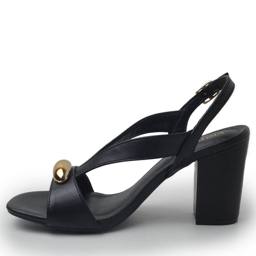 Sandália Via Marte Feminina Salto Alto 164-001-01 Preto 3