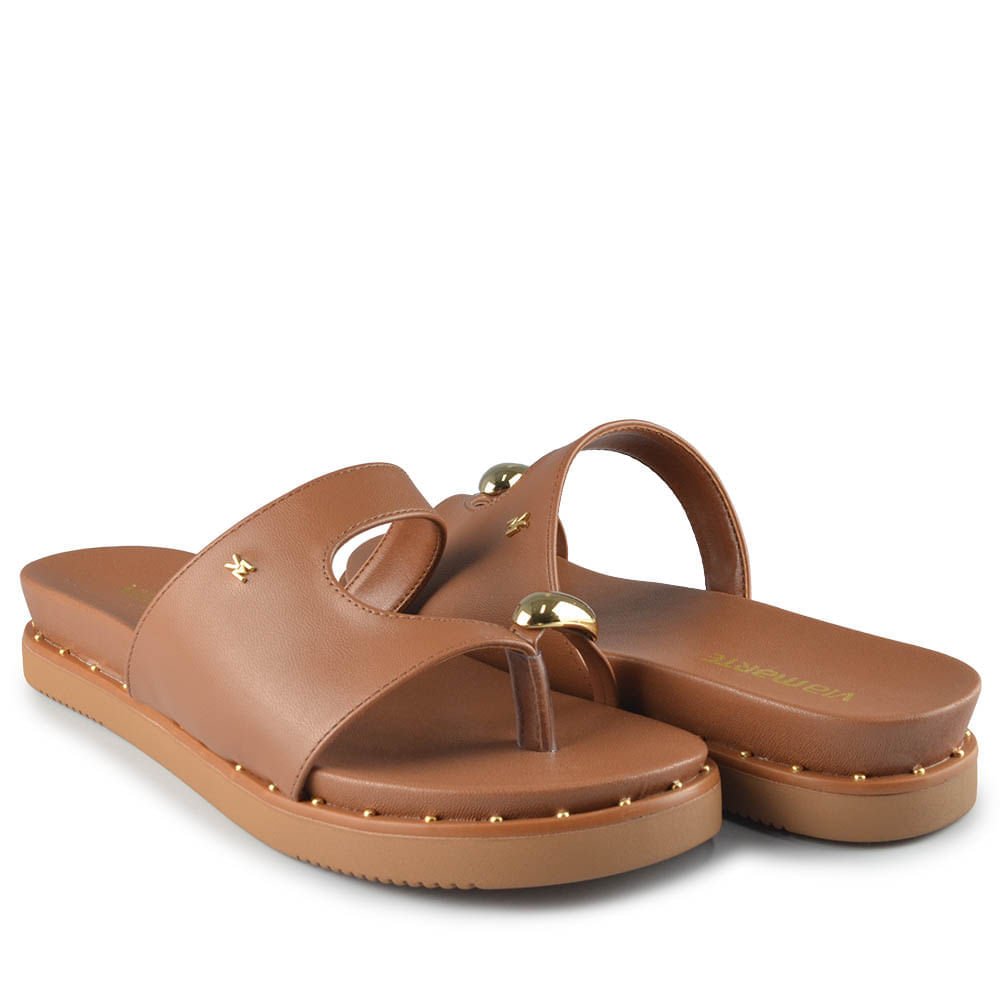 Sandália Papete Via Marte Feminina 169-022-01 Marrom 6