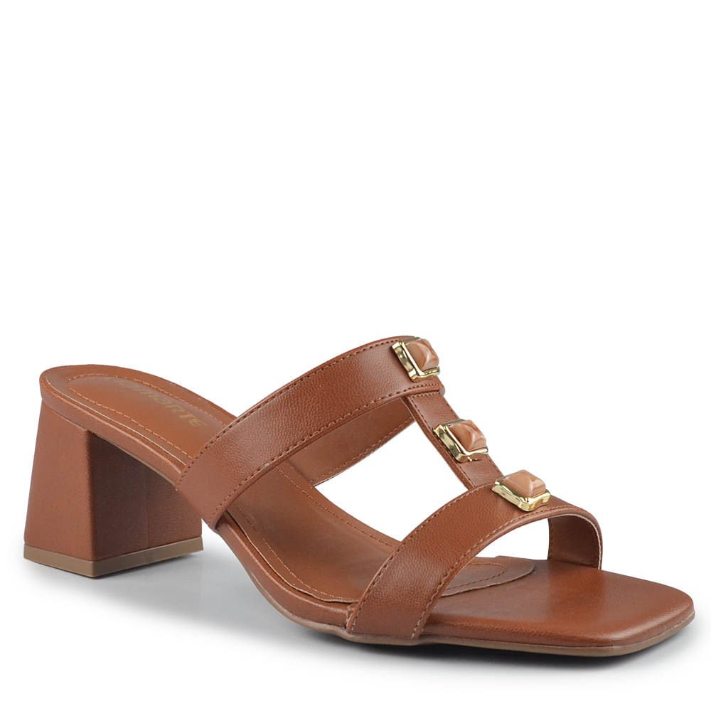 Tamanco Via Marte Feminina 171-026-01 Marrom 2