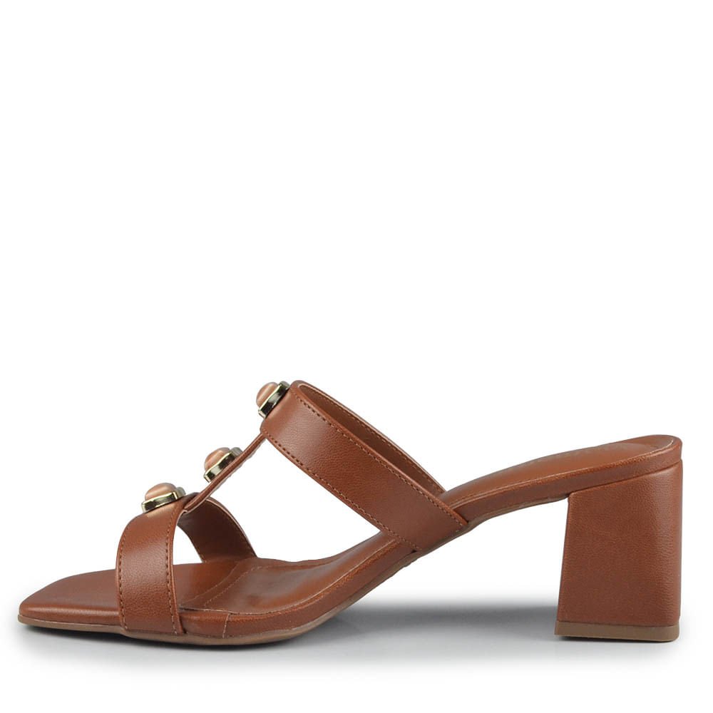 Tamanco Via Marte Feminina 171-026-01 Marrom 3