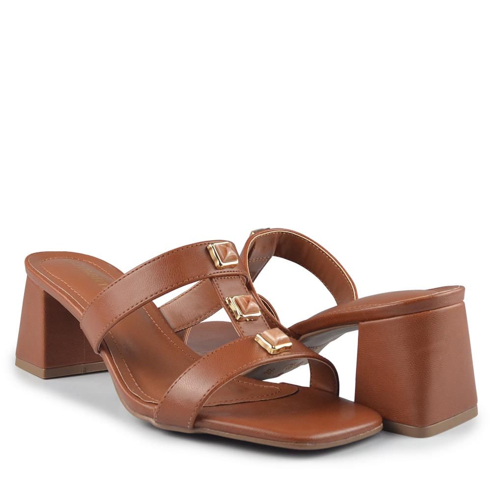 Tamanco Via Marte Feminina 171-026-01 Marrom 6