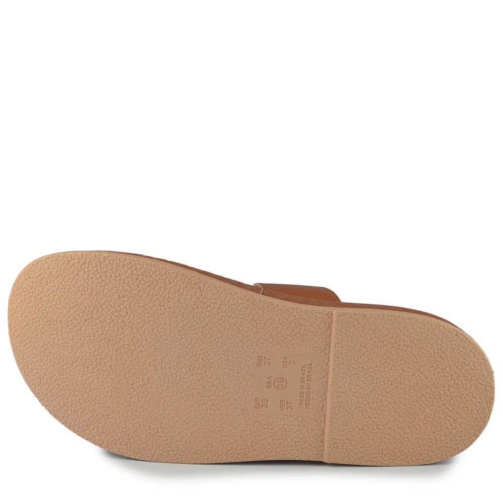 Sandália Papete Ramarim Feminina 2555204 Marrom 5