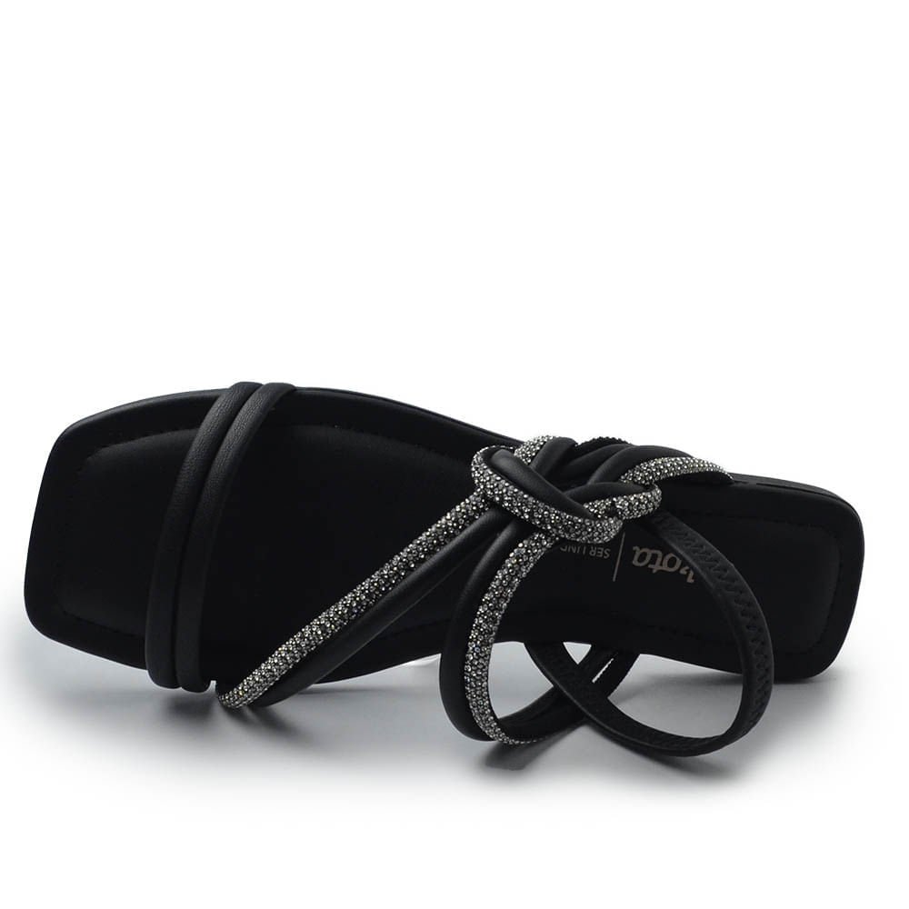 Sandália Rasteira Dakota Feminina Y7901 Preto 4