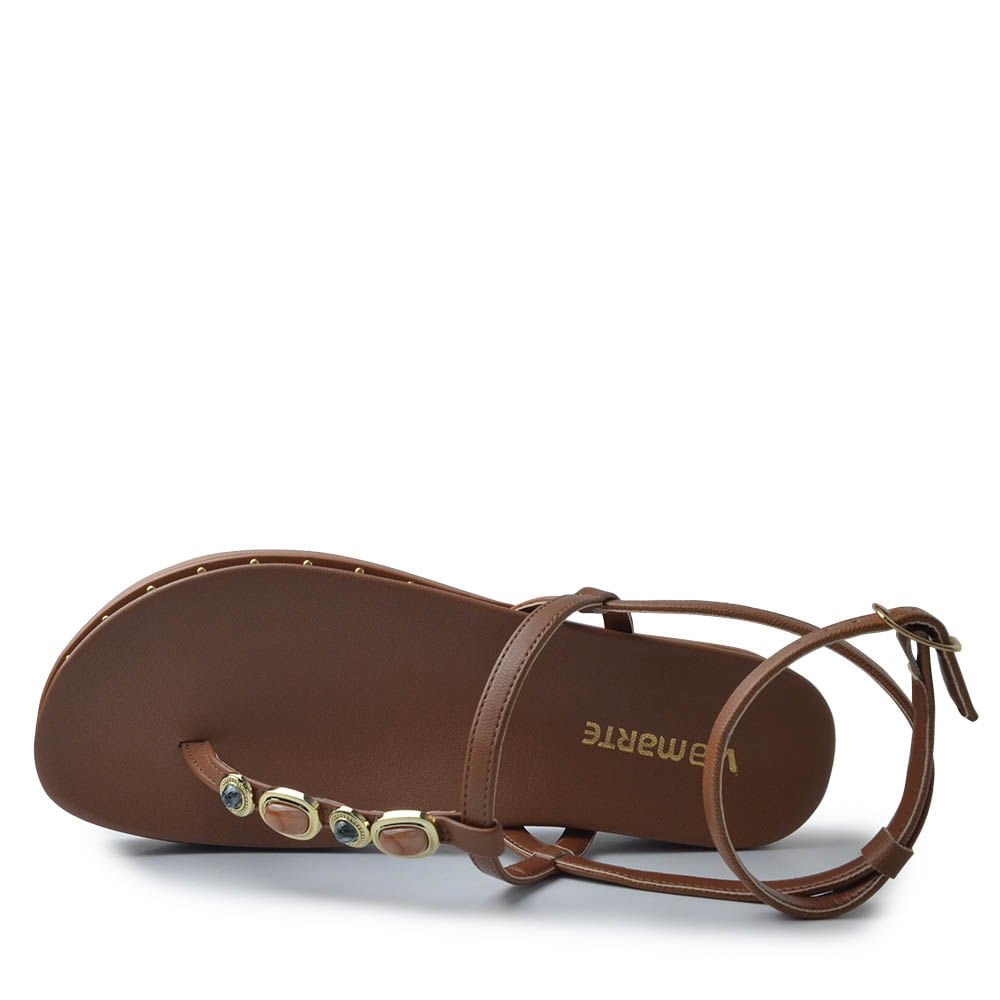 Sandália Papete Via Marte Feminino 169-015-01 Marrom 4