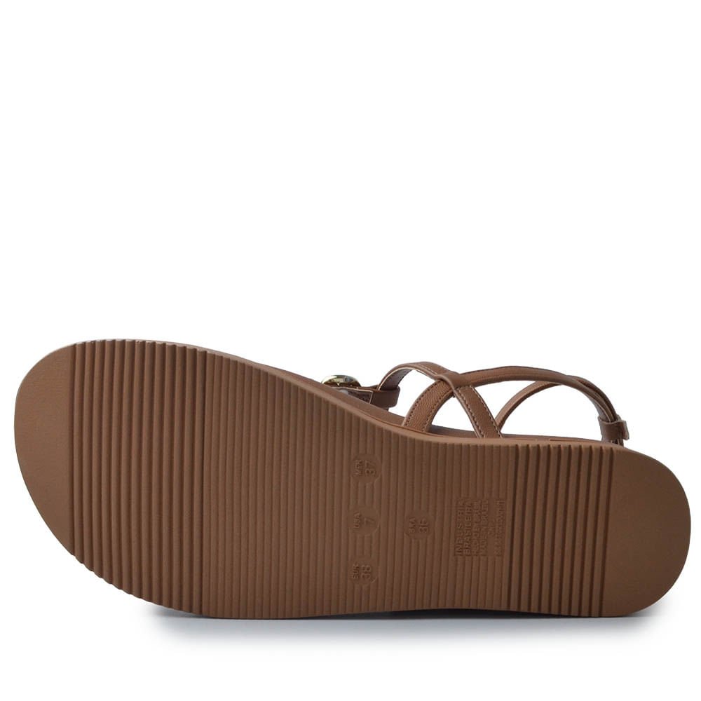 Sandália Papete Via Marte Feminino 169-015-01 Marrom 5