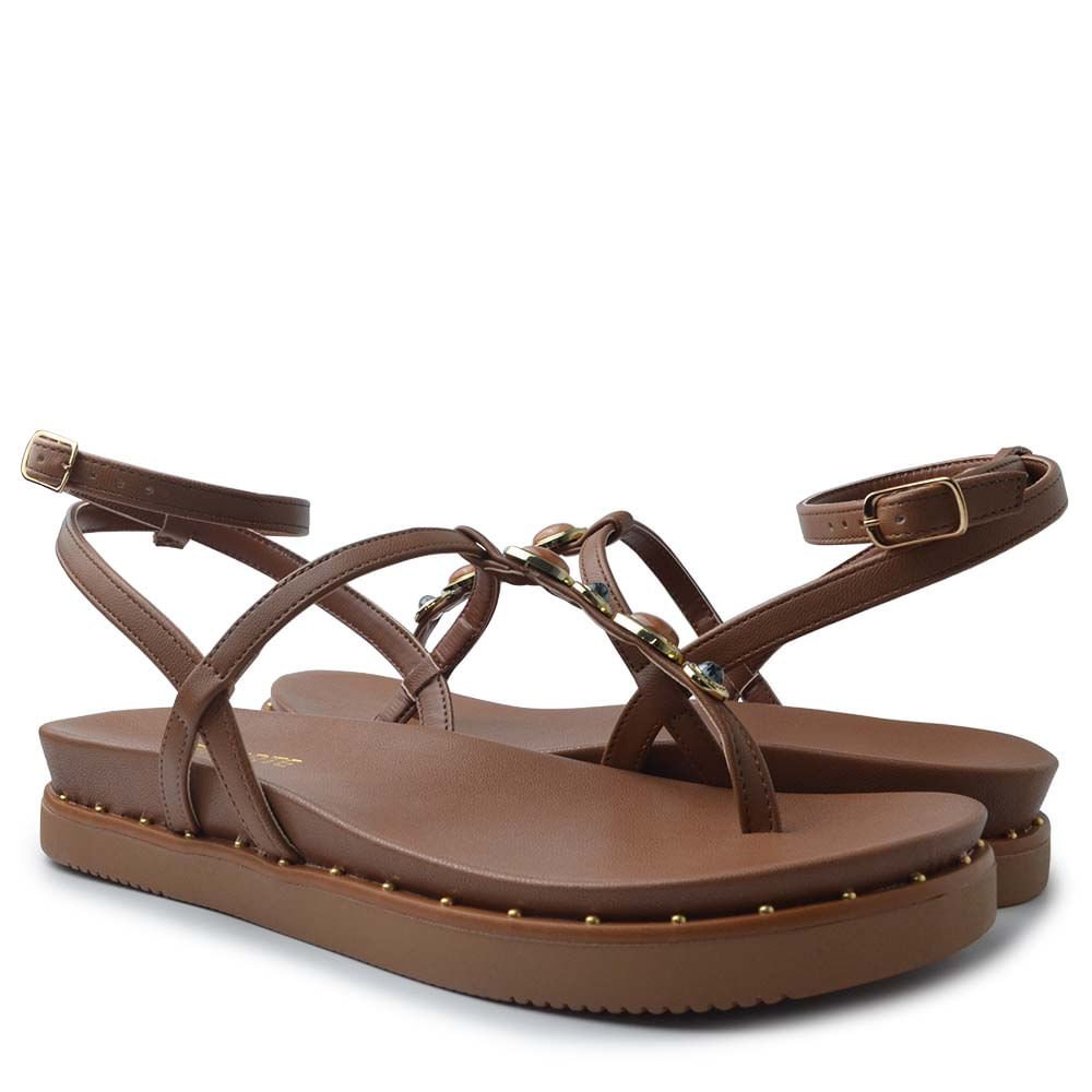 Sandália Papete Via Marte Feminino 169-015-01 Marrom 6