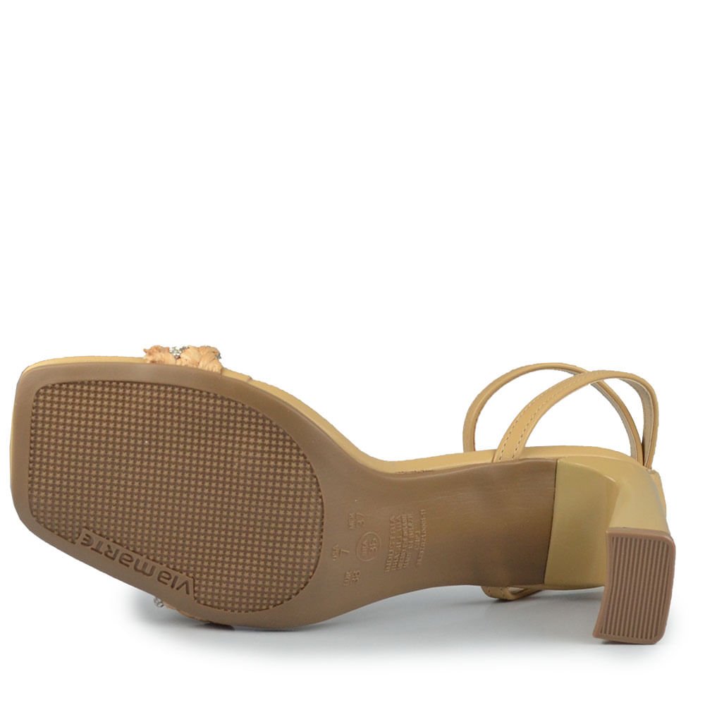 Sandália Salto Alto Via Marte Feminina 288-006-01 Bege 5