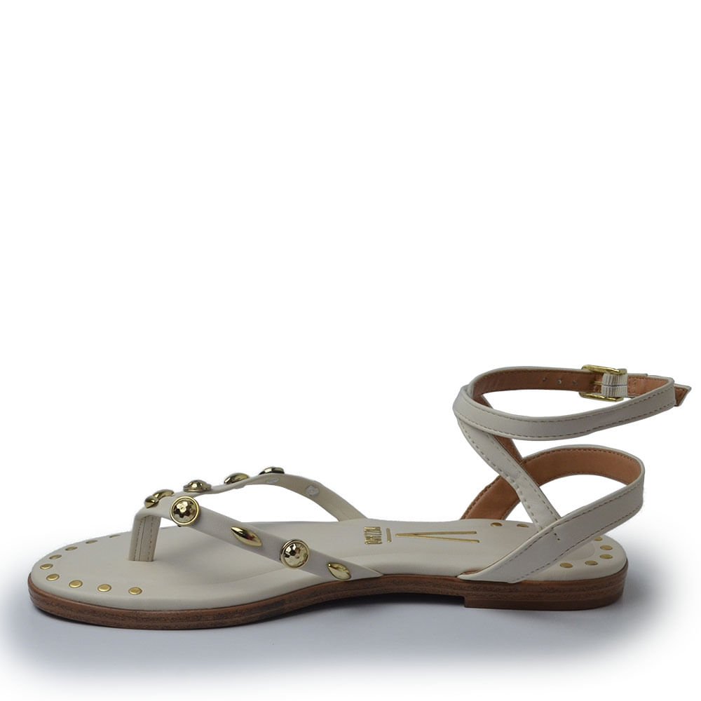 Sandália Rasteira Vizzano Feminina 6523.103 Branco 3
