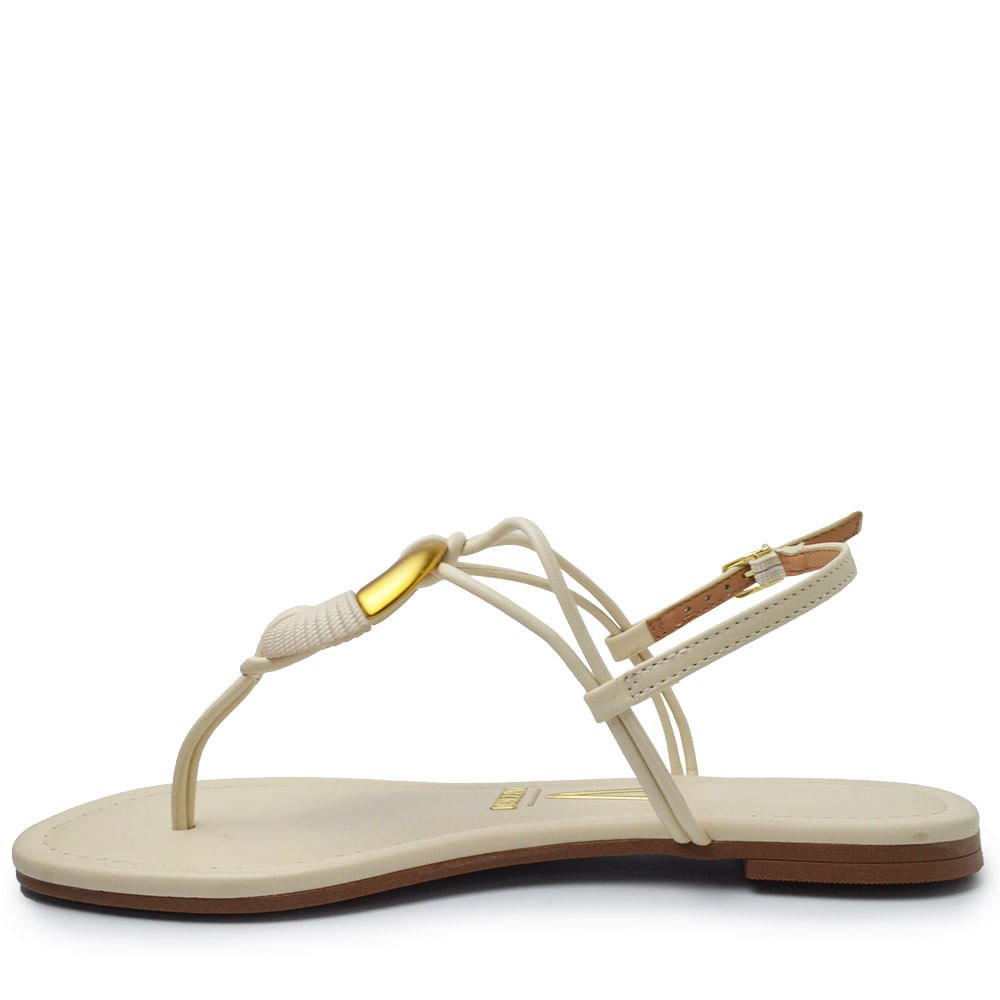 Sandália Rasteira Vizzano Feminino 6371.1001 Bege 3