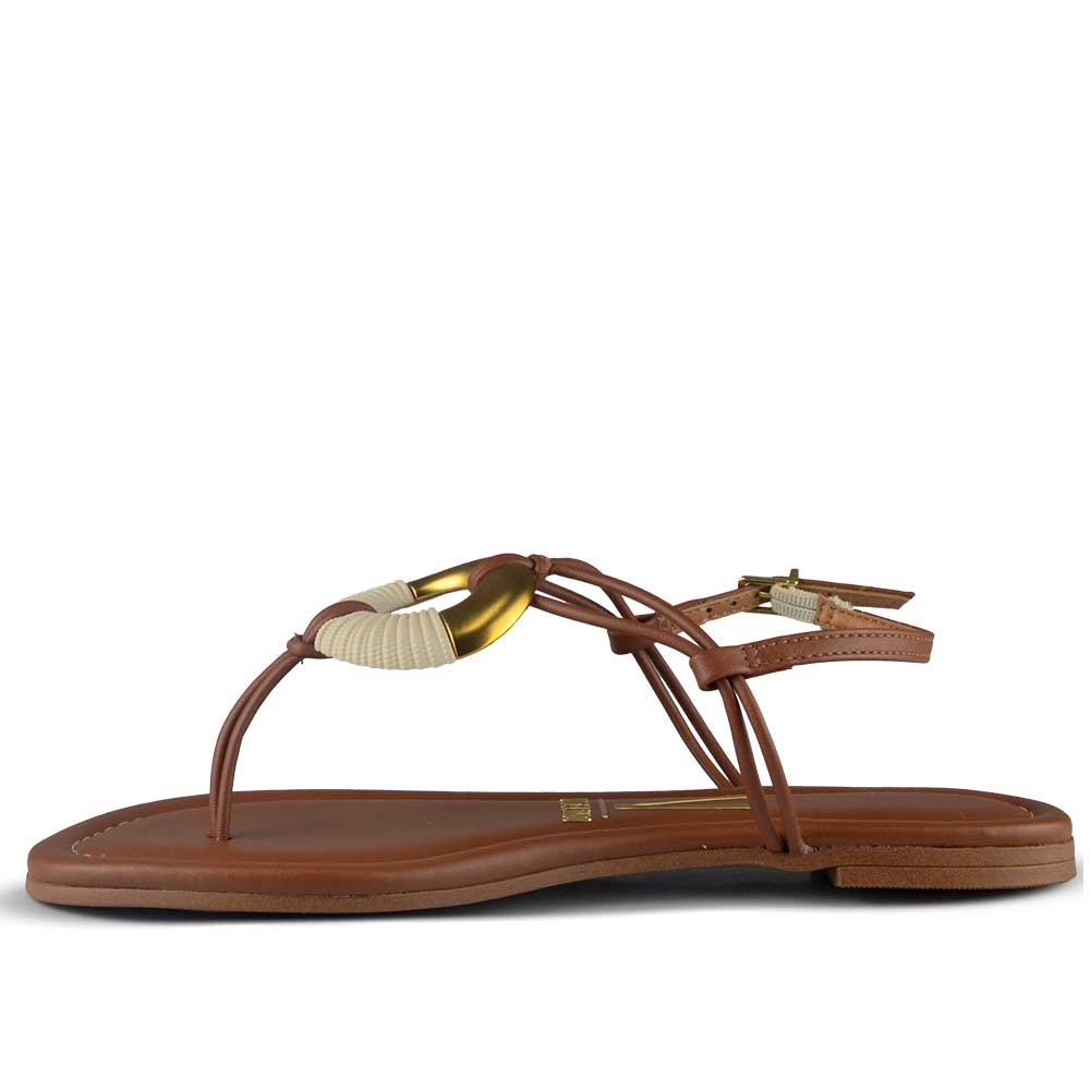 Sandália Rasteira Vizzano Feminino 6371.1001 Marrom 3