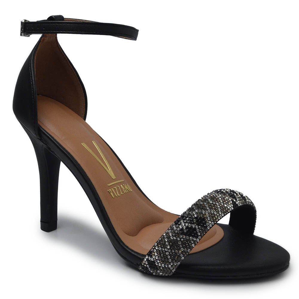Sandália Vizzano Feminina Salto Fino 6249.1003 Preto 2