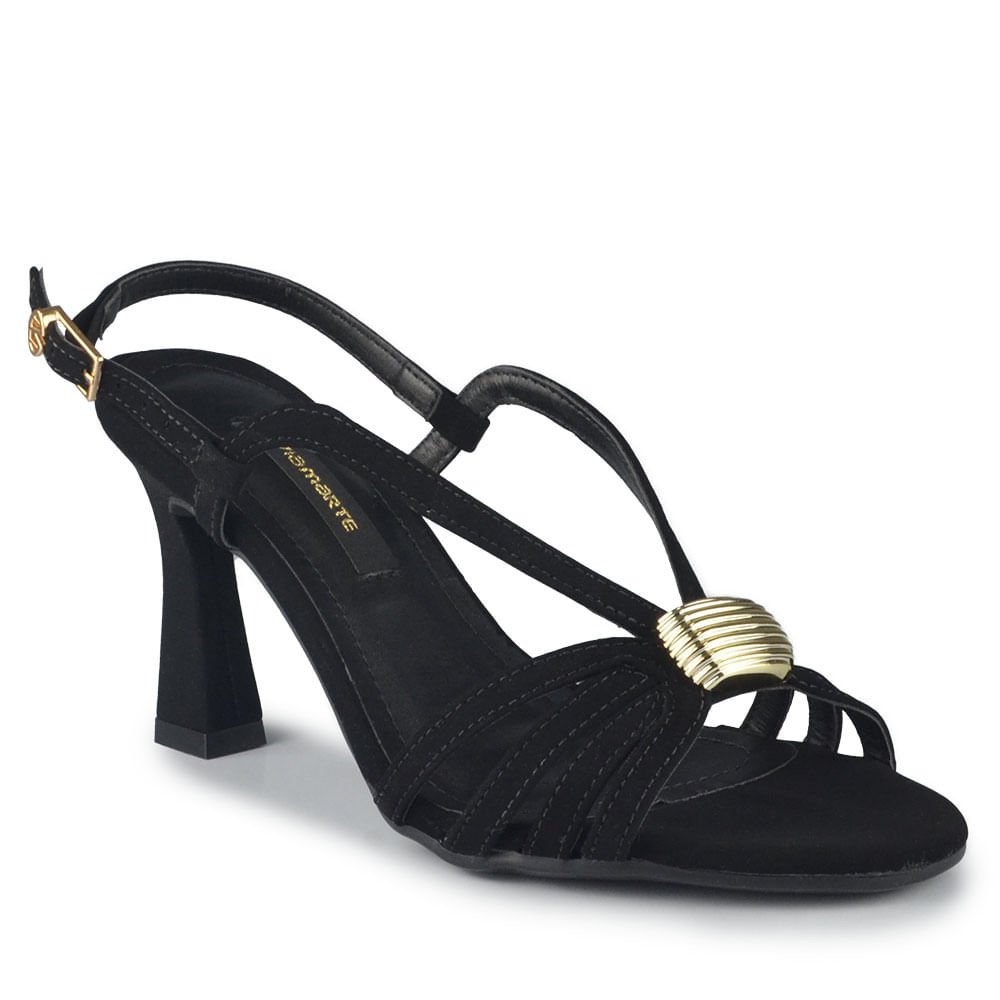 Sandália Salto Alto Via Marte Feminina 279-009-01 Preto 2