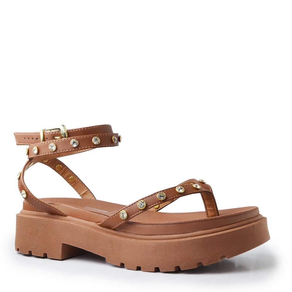 Sandália Flatform Vizzano Feminina 6499.133 Marrom 2