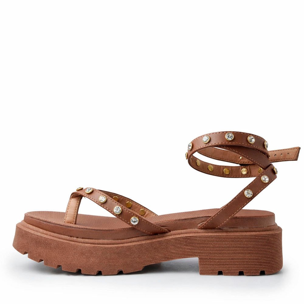 Sandália Flatform Vizzano Feminina 6499.133 Marrom 3