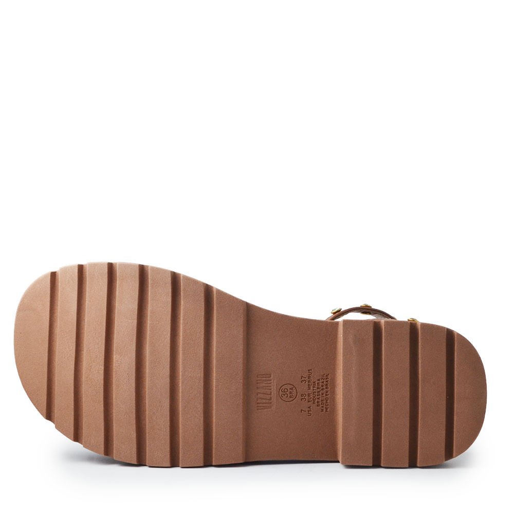 Sandália Flatform Vizzano Feminina 6499.133 Marrom 5