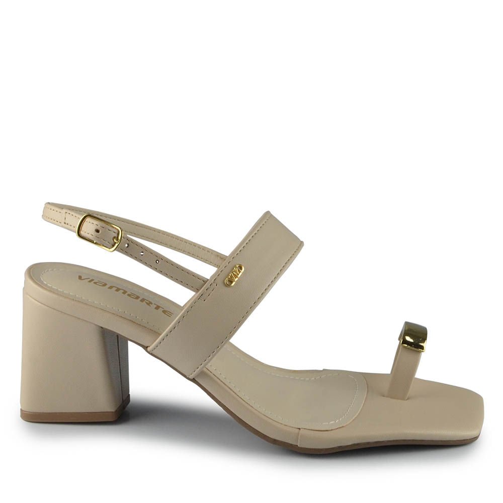 Sandália Salto Bloco Via Marte Feminina 264-007-01