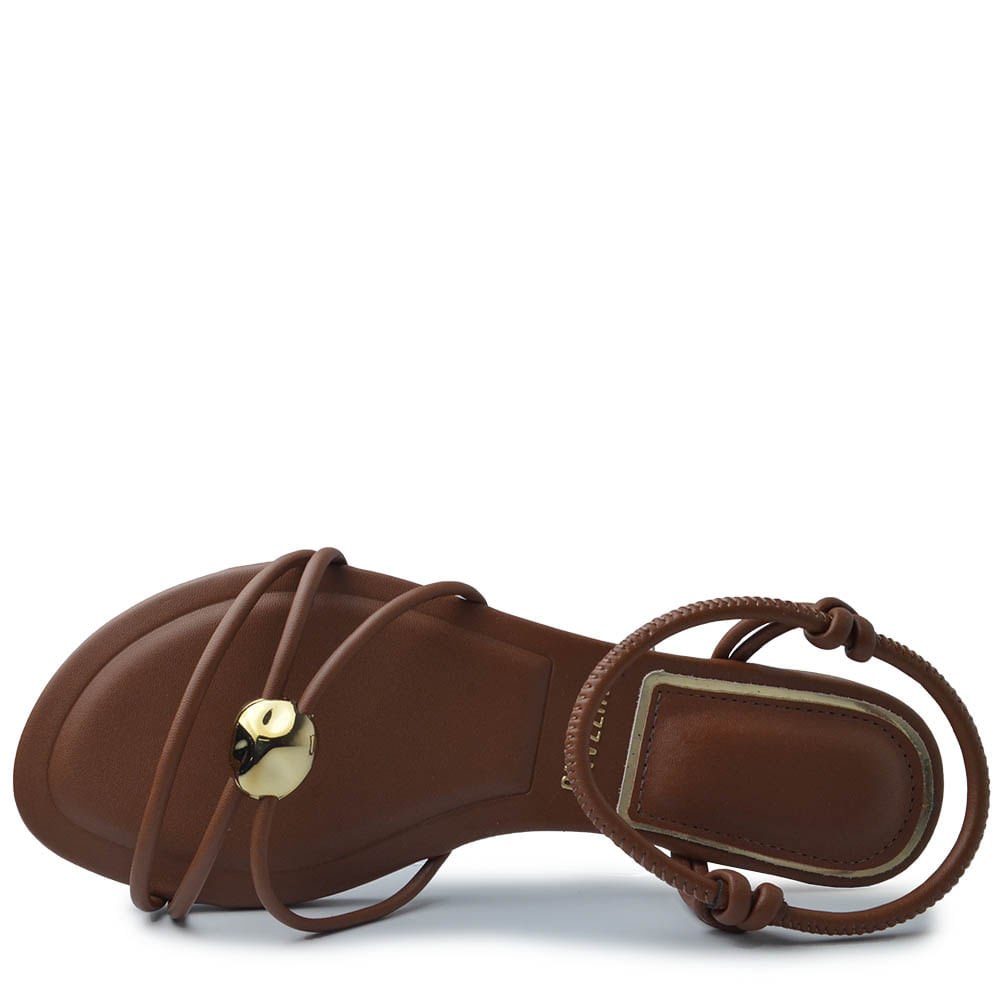 Sandália Rasteira Vizzano Feminina 6528.109 Marrom 4