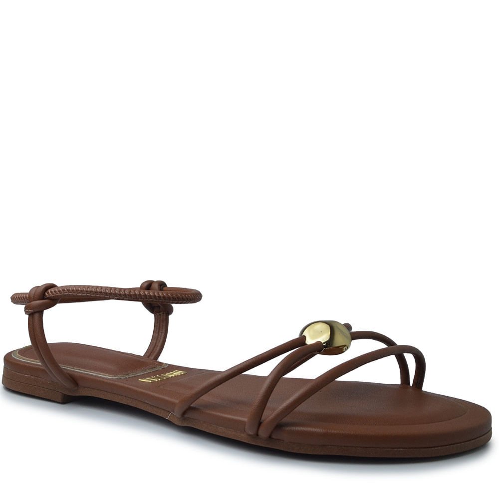 Sandália Rasteira Vizzano Feminina 6528.109 Marrom 2