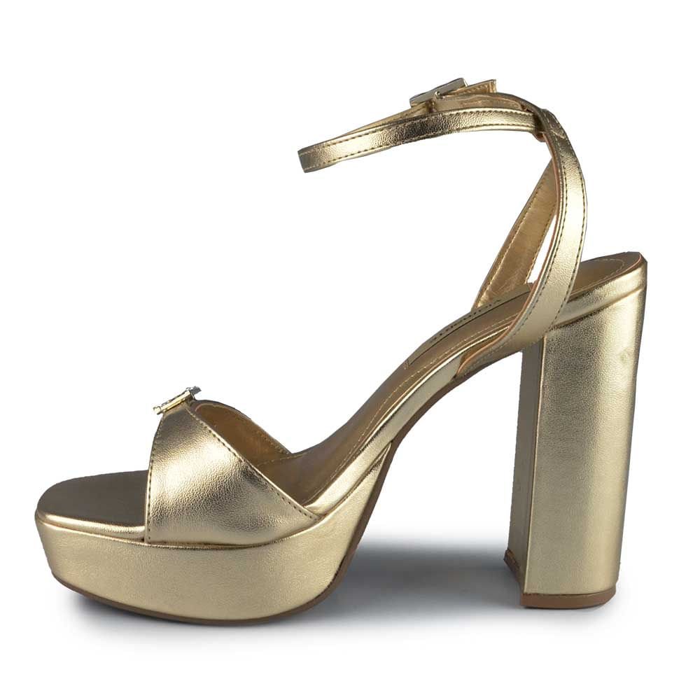 Sandália Salto Alto Via Marte Feminina 284-001-01 Dourado 3