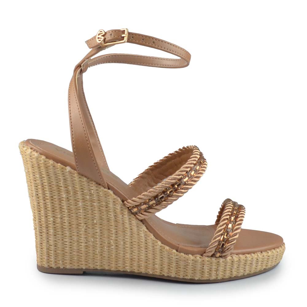 Sandália Anabela Via Marte Feminina 295-001-01