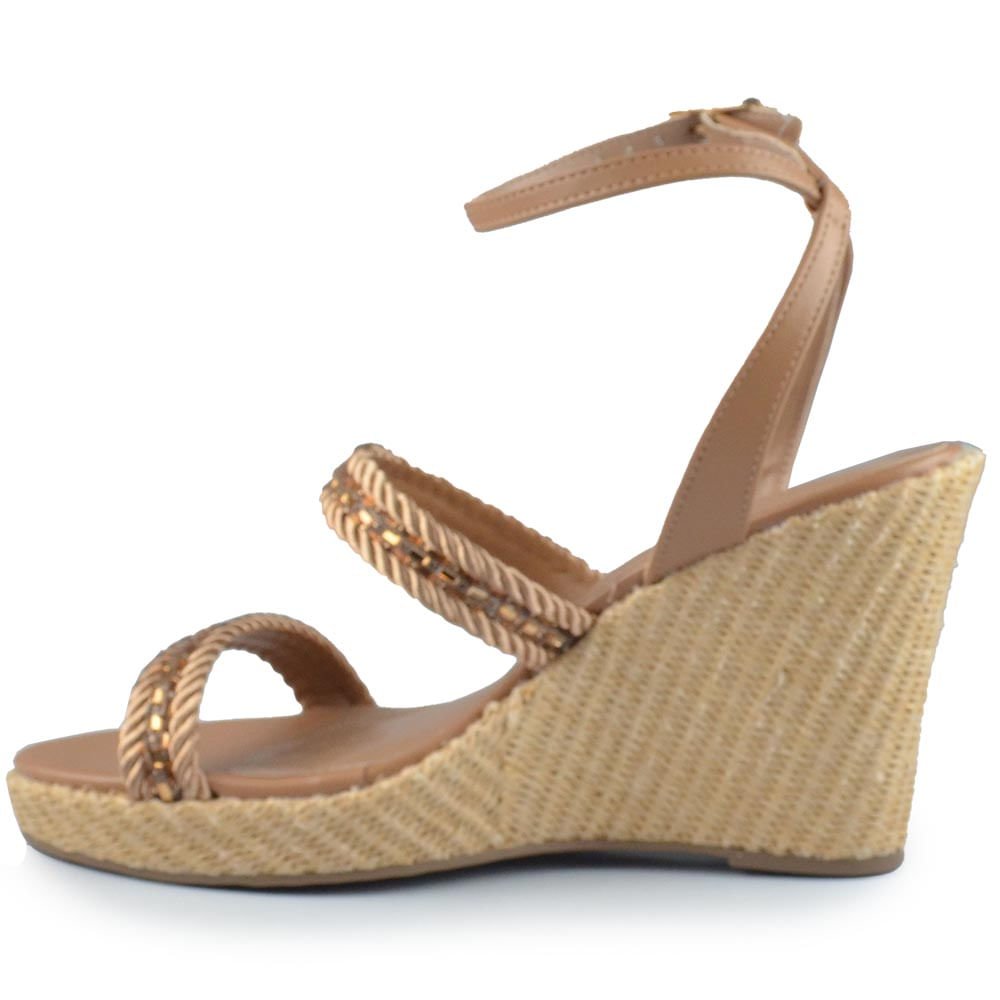 Sandália Anabela Via Marte Feminina 295-001-01 Marrom 3