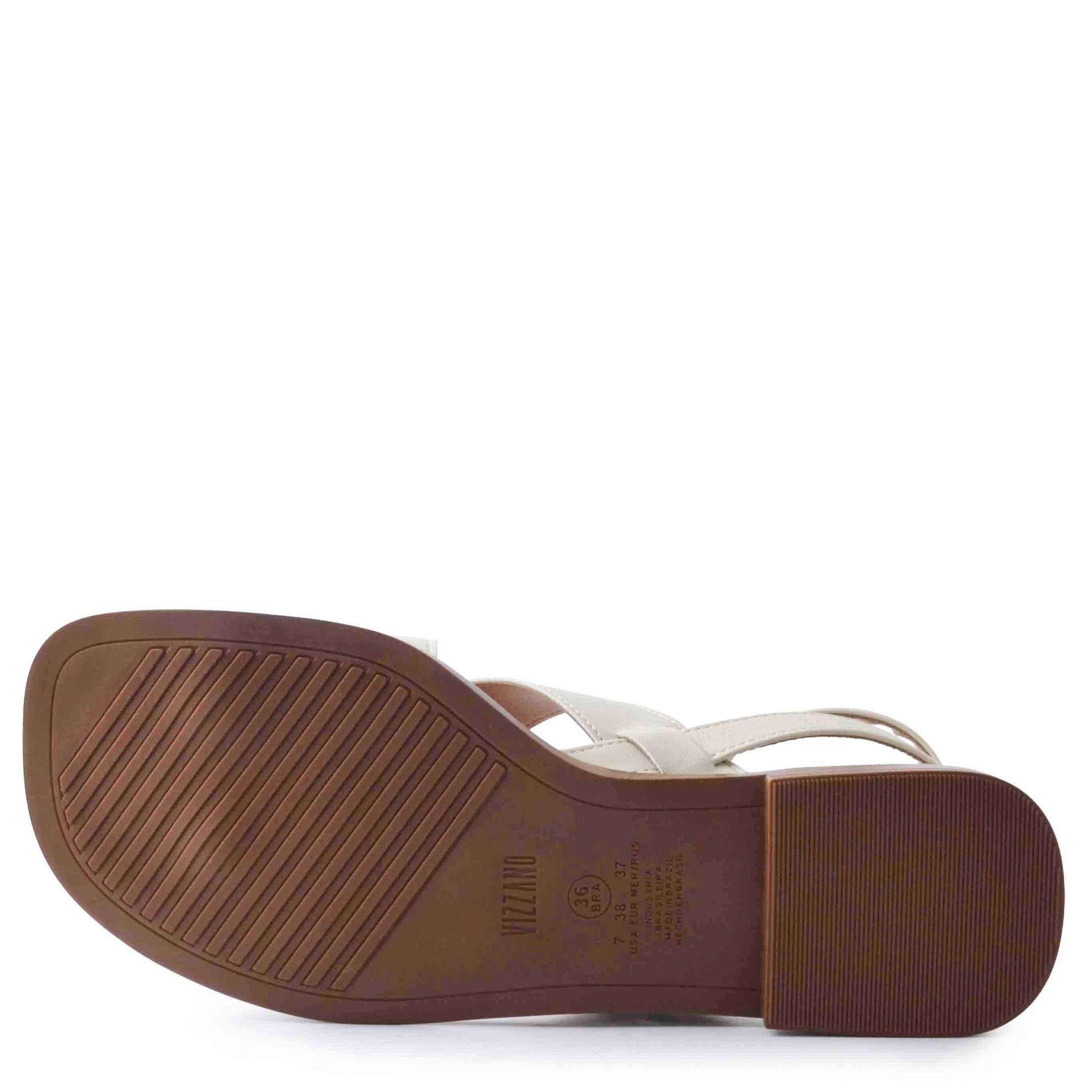 Sandália Rasteira Vizzano Feminina 6463.107 Branco 5