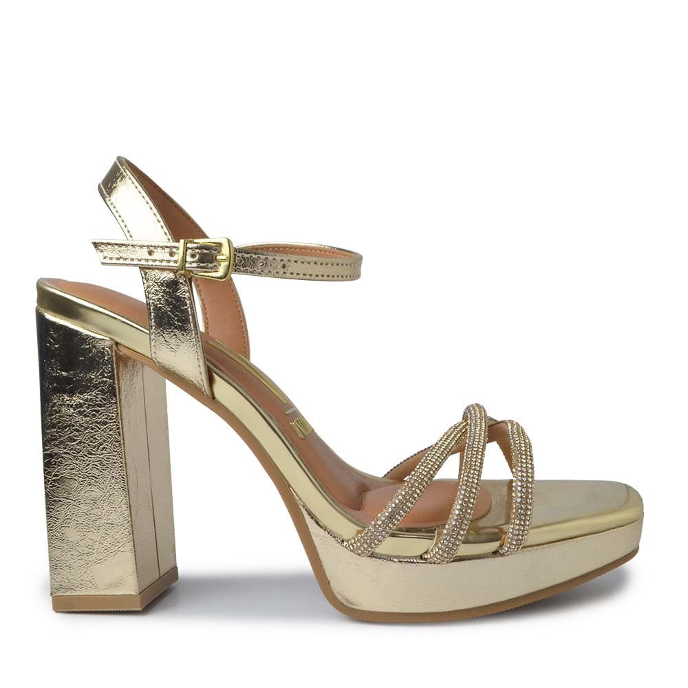 Sandália Vizzano Salto Alto Feminina 6551.105 Metal