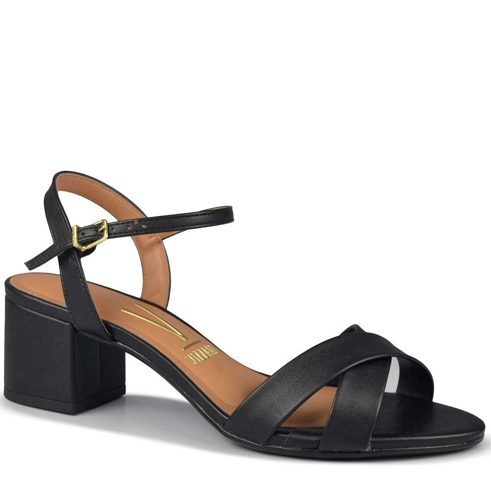 Sandália Vizzano Feminina Salto Médio 6291.927 Preto 2