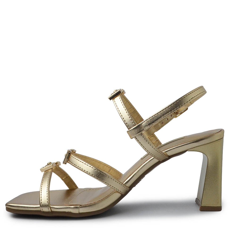 Sandália Via Marte Feminina Salto Alto 288-014-01 Dourado 3