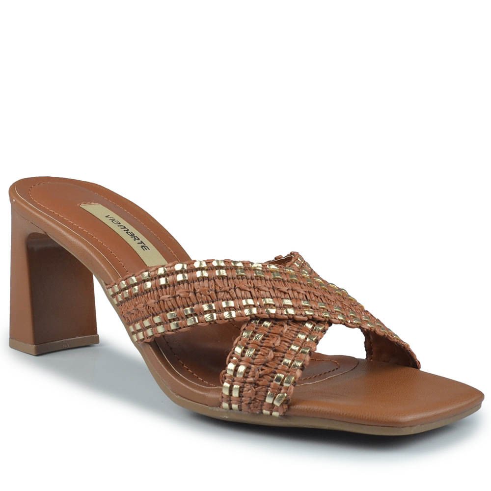 Tamanco Via Marte Feminino 288-010-01 Marrom 2