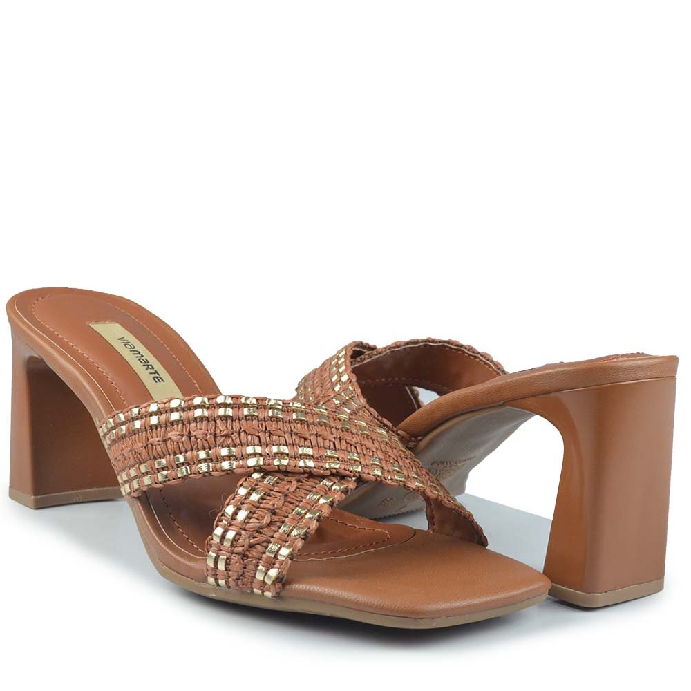 Tamanco Via Marte Feminino 288-010-01 Marrom 6