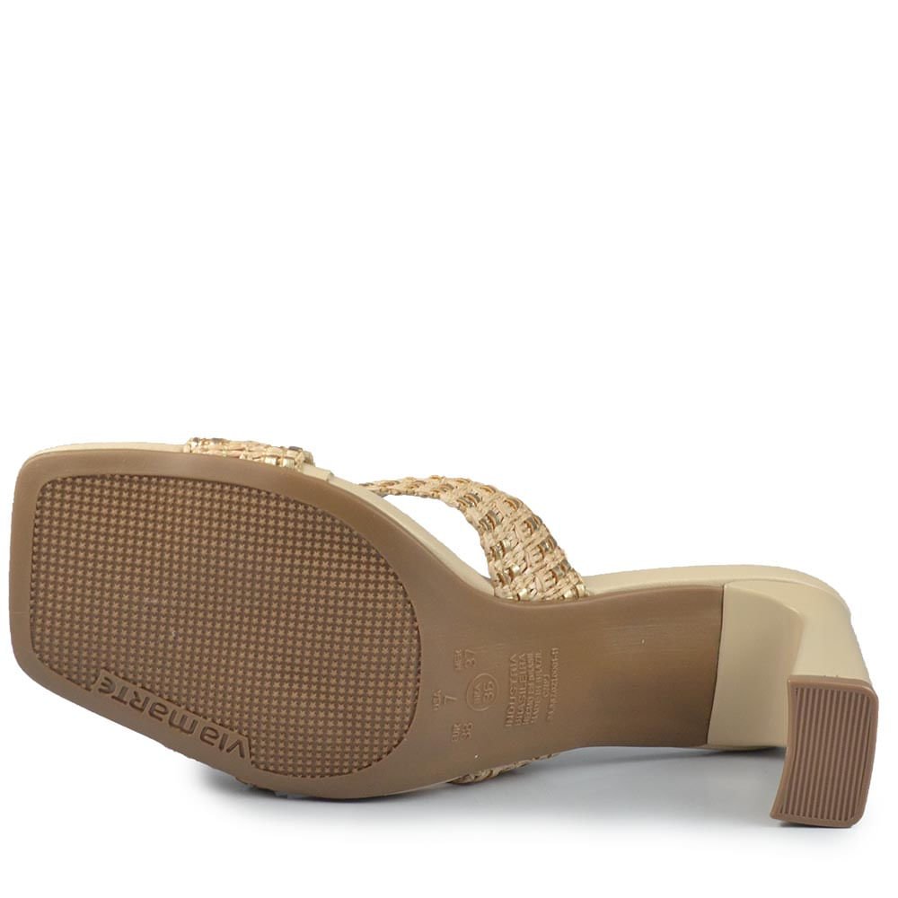 Tamanco Via Marte Feminino 288-010-01 Bege 5