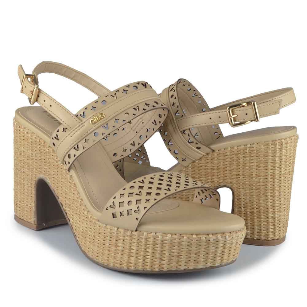 Sandália Salto Alto Via Marte Feminina 275-003-01 Bege 6