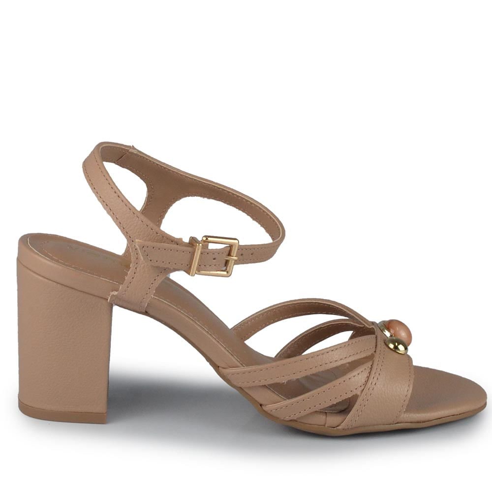 Sandália Salto Bloco Via Marte Feminina 321-004-01