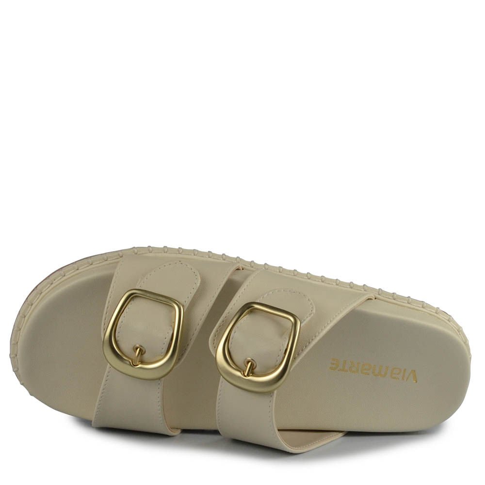 Sandália Papete Via Marte Feminina 315-006-01 Branco 4