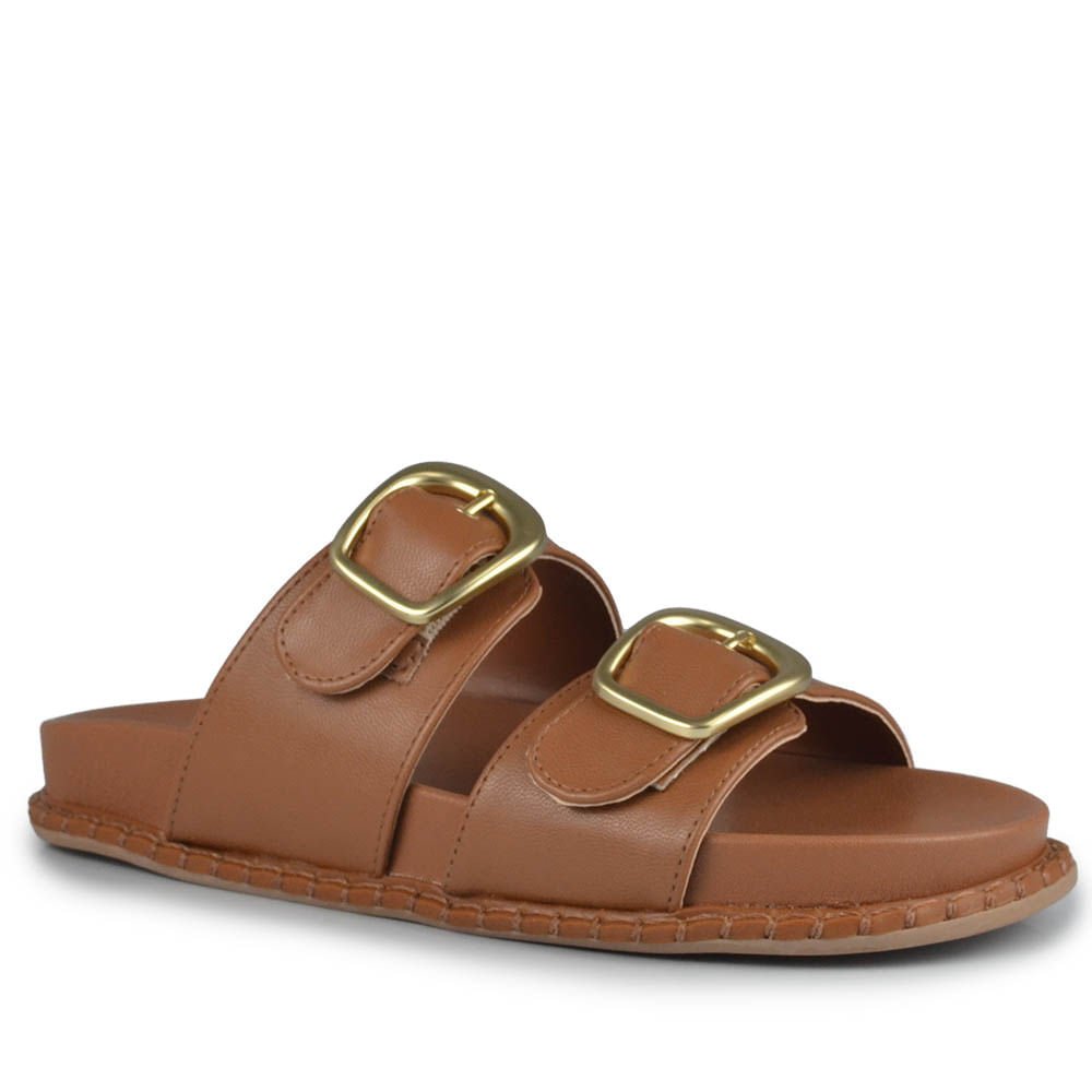 Sandália Papete Via Marte Feminina 315-006-01 Marrom 2