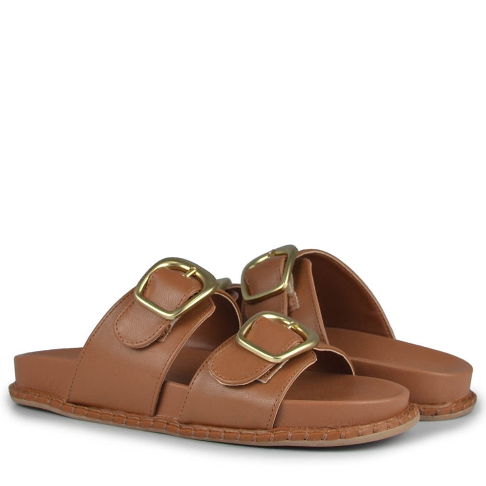 Sandália Papete Via Marte Feminina 315-006-01 Marrom 6