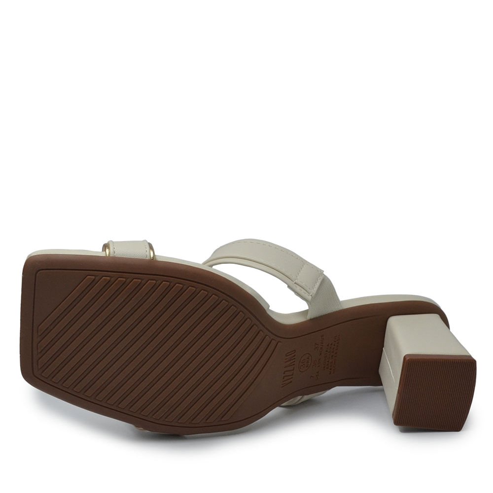 Tamanco Vizzano Feminino Salto Bloco 6455.132 Branco 5