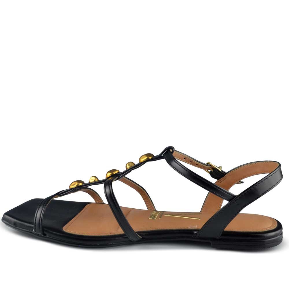 Sandália Rasteira Vizzano Feminina 6513.218 Preto 3