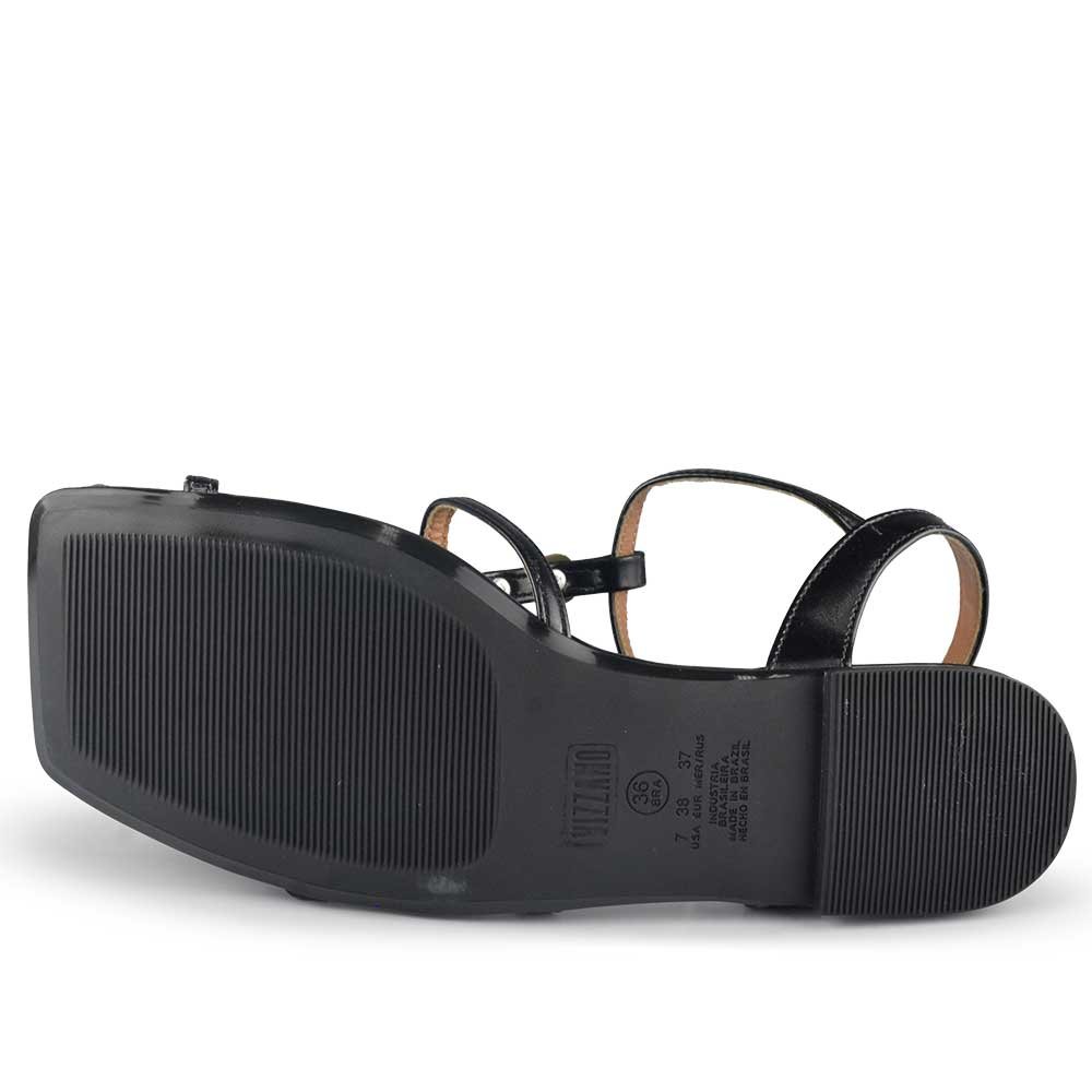 Sandália Rasteira Vizzano Feminina 6513.218 Preto 5