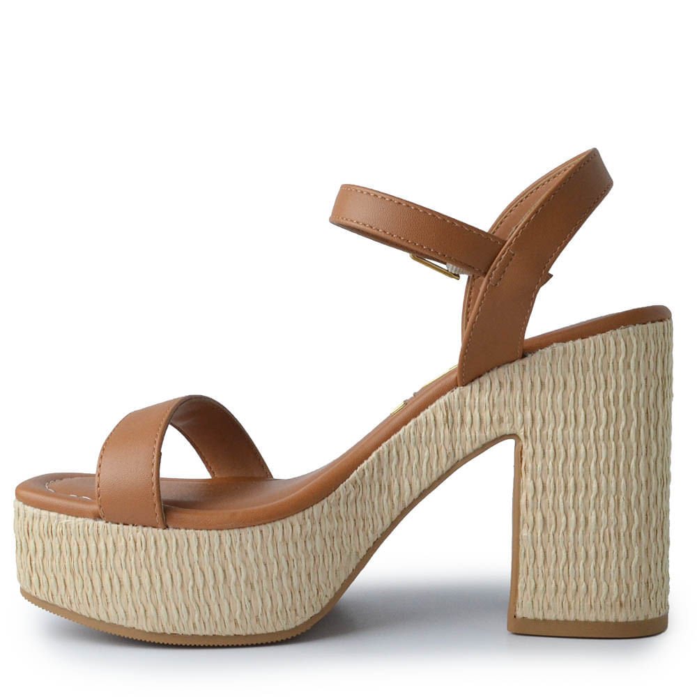 Sandália Plataforma Vizzano Feminina 6541.100 Marrom 3