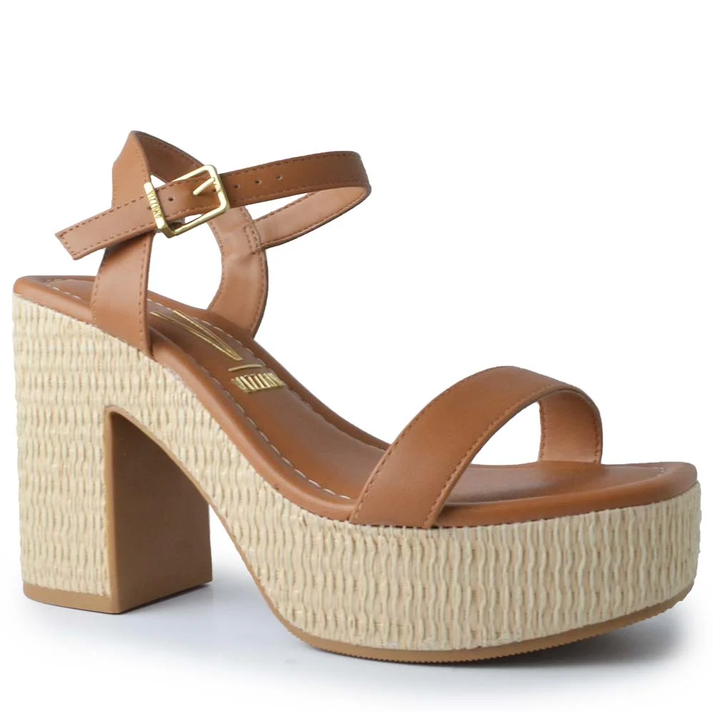 Sandália Plataforma Vizzano Feminina 6541.100 Marrom 2