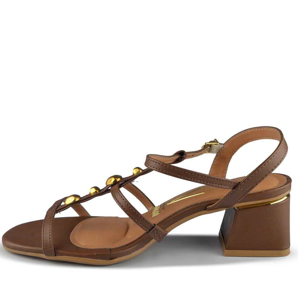 Sandália Salto Bloco Vizzano Feminina 6428.153 Marrom 3