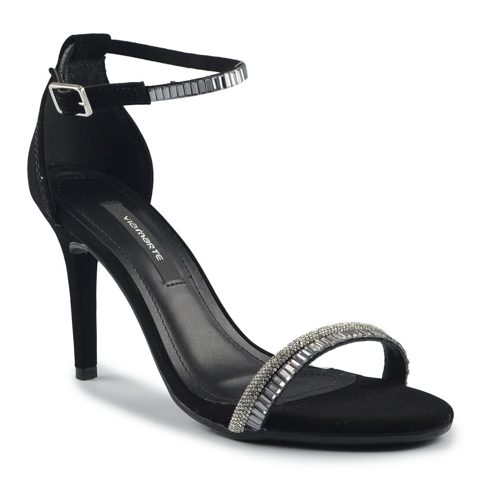 Sandália Salto Fino Via Marte Feminina 282-001-01 Preto 2