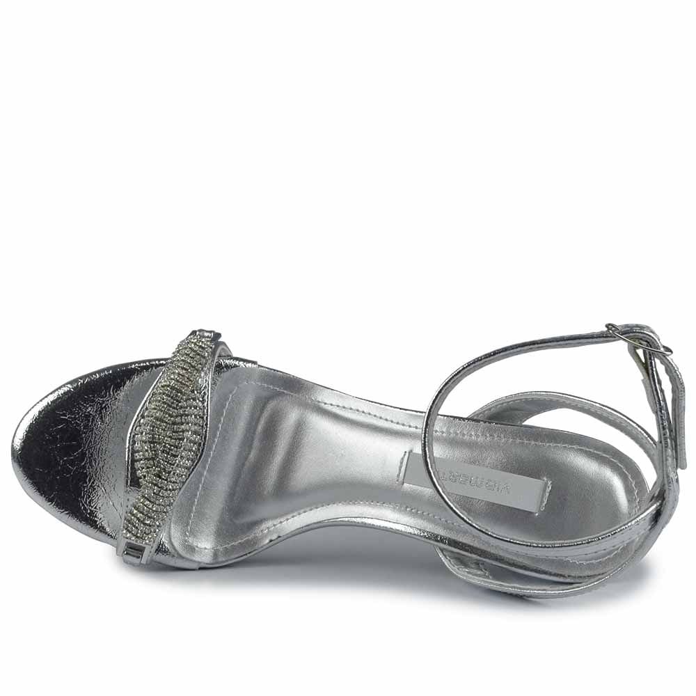 Sandália Salto Fino Via Marte Feminina 282-004-01 Prata 4