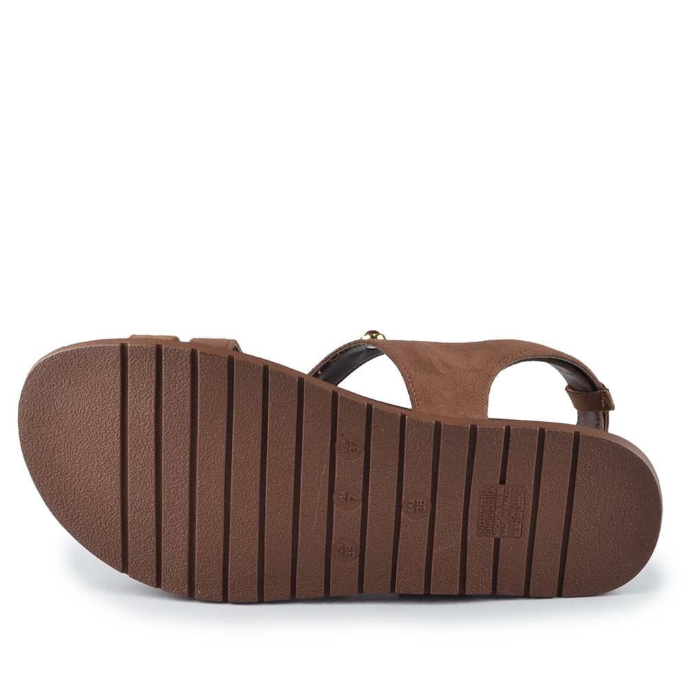 Sandália Papete Via Marte Feminina 174-016-01 Marrom 5