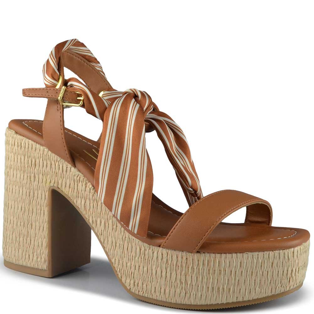 Sandália Salto Alto Vizzano Feminina 6541.103 Marrom 2